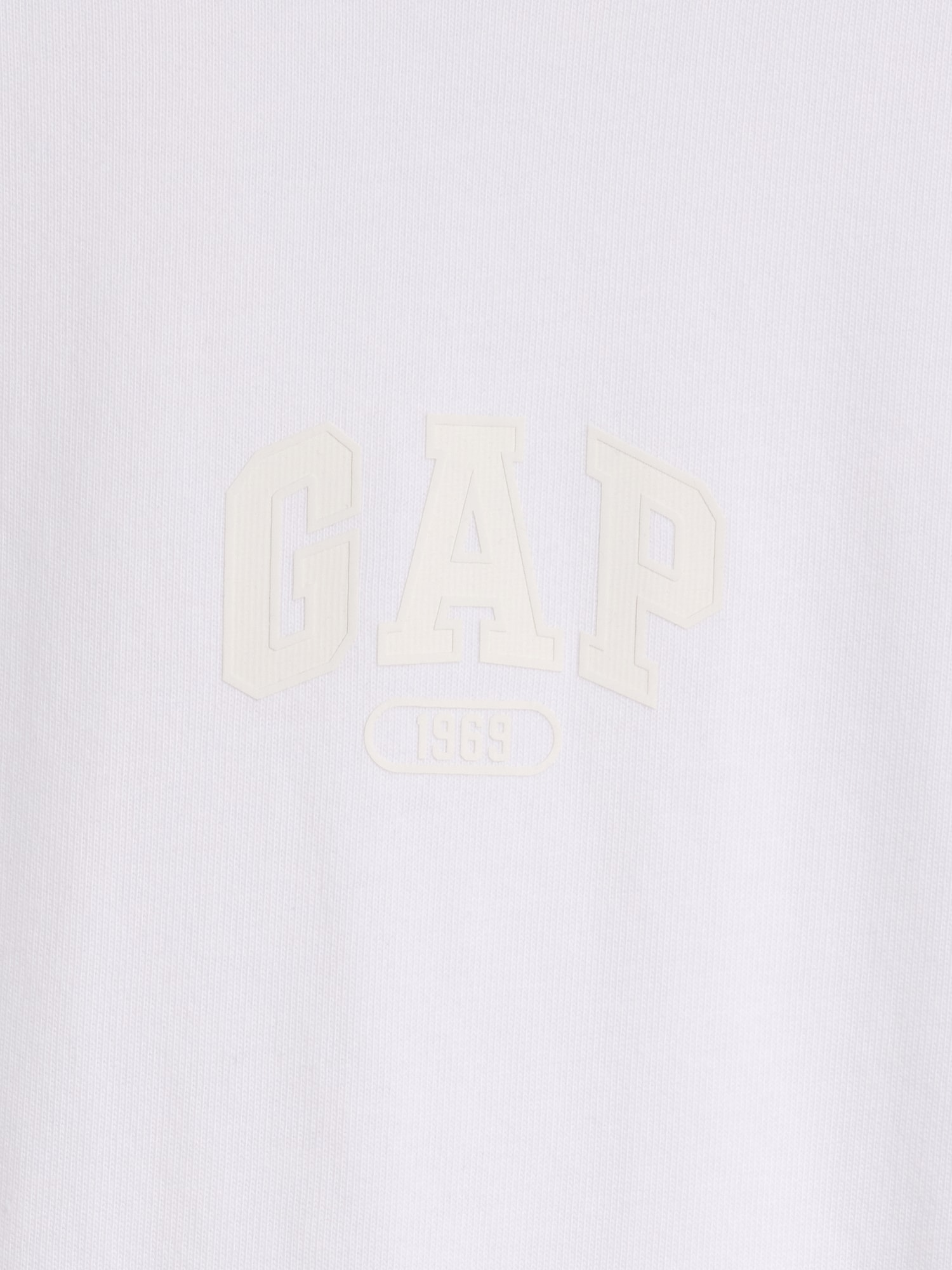 ヘビーウェイト リラックスフィット GAP1969ロゴ クロップドTシャツ-3