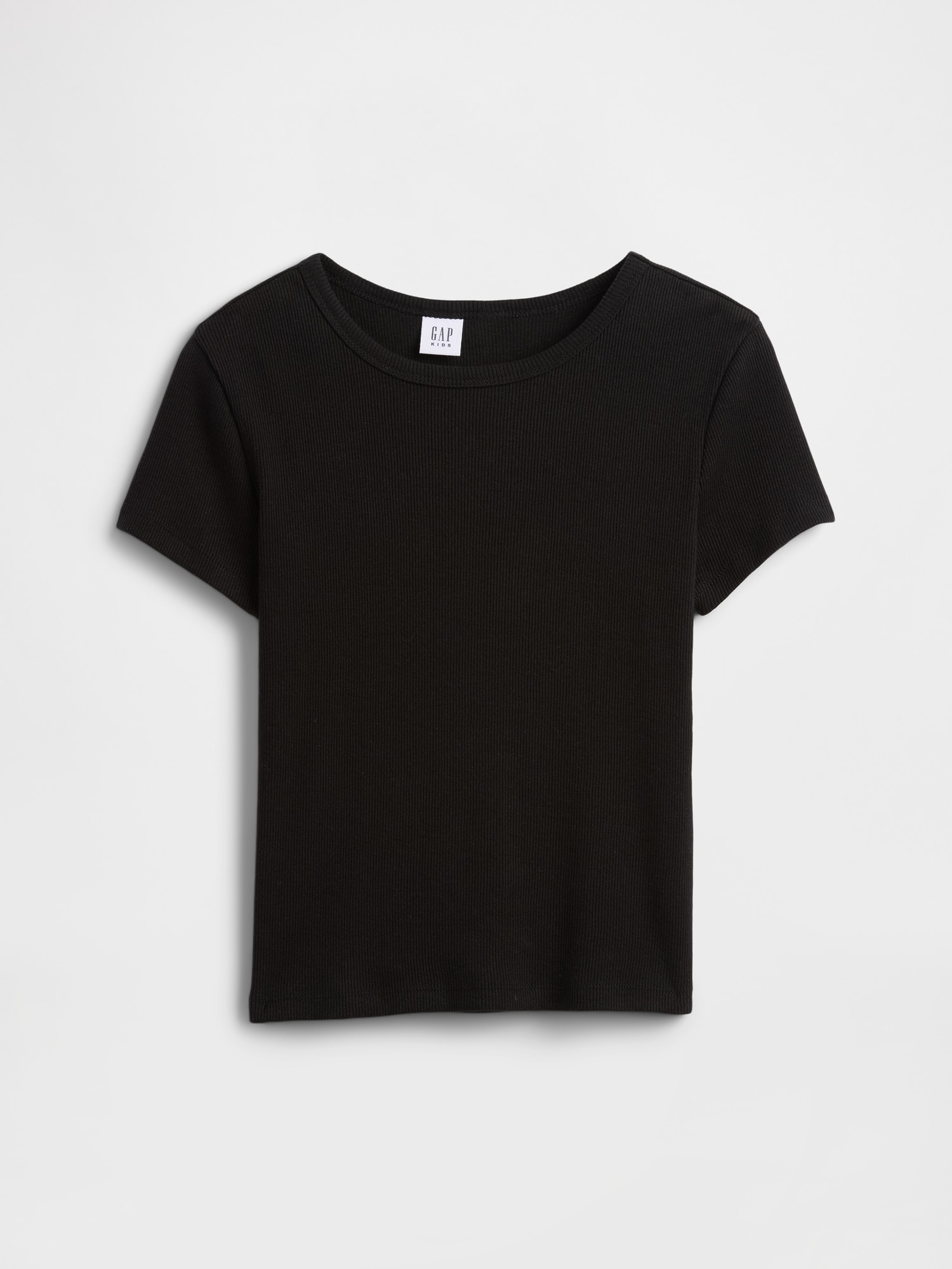 Kids Ribbed Crewneck T-Shirt