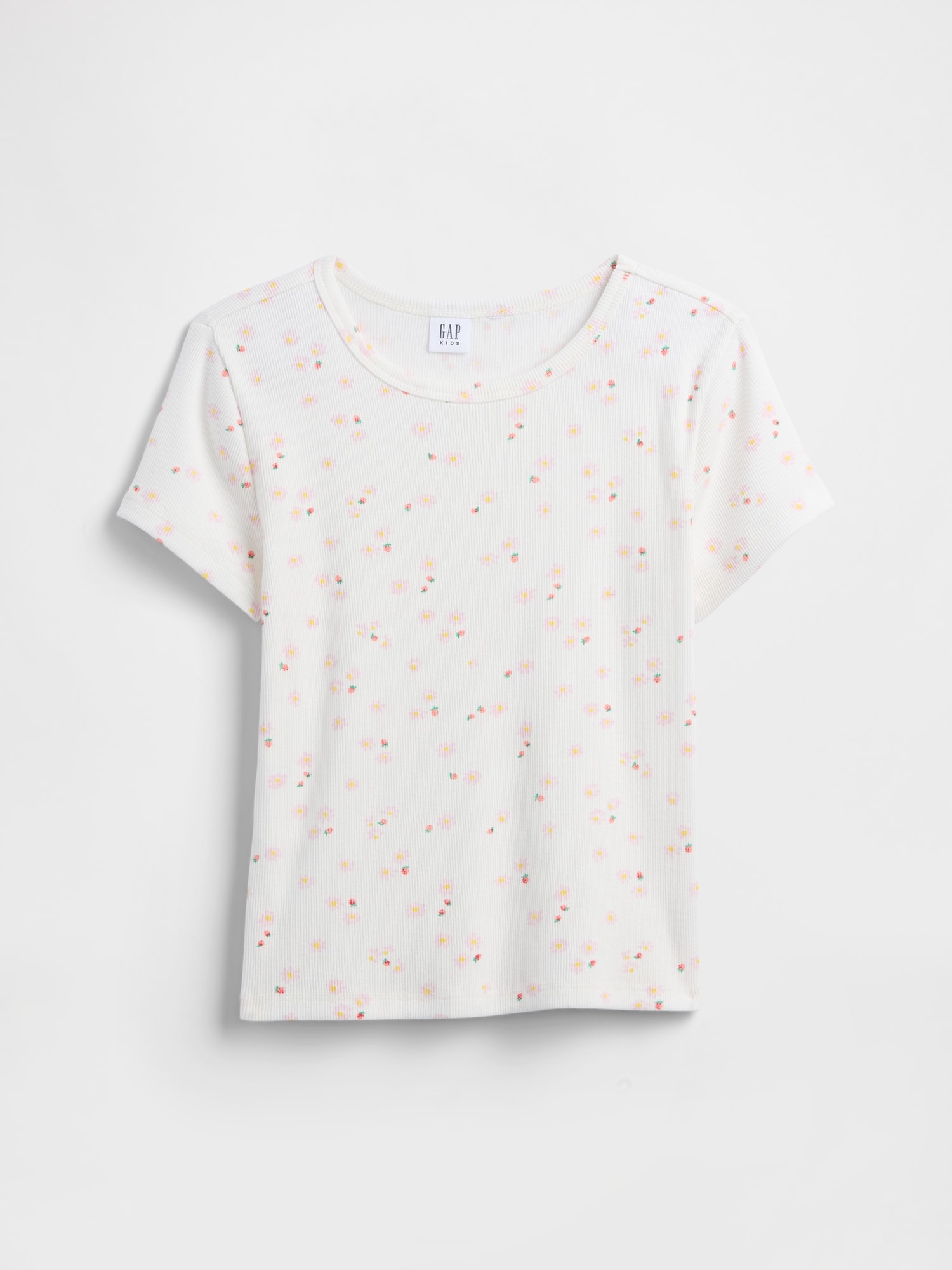 Kids Ribbed Crewneck T-Shirt