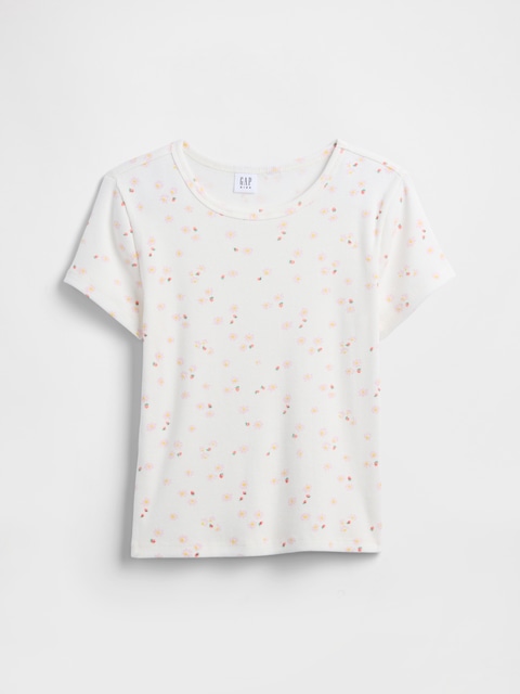 Kids Ribbed Crewneck T-Shirt