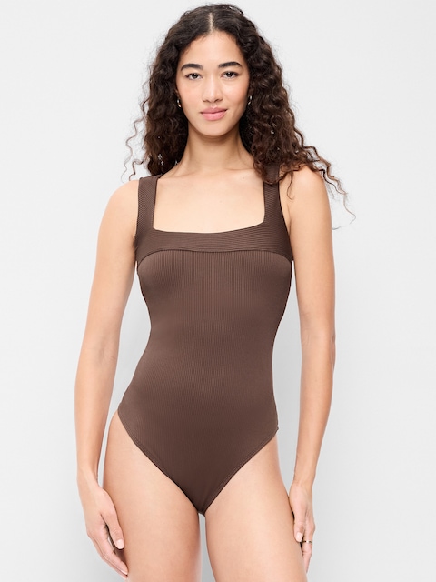 Ribbed One-Piece Swimsuit