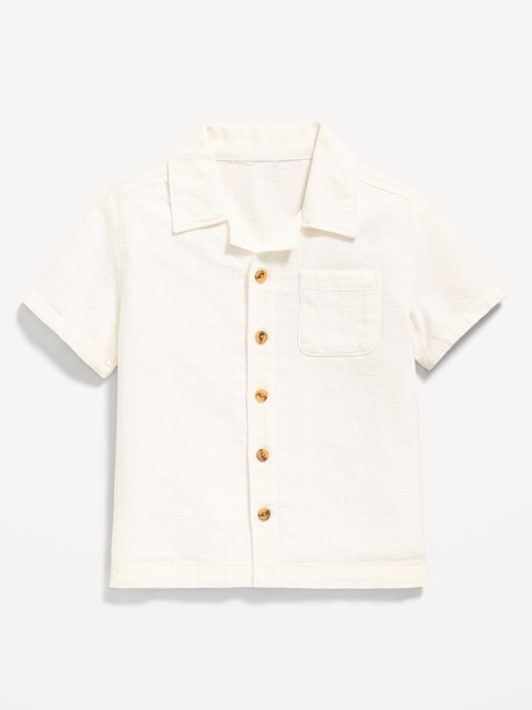 Short-Sleeve Pocket Shirt for Toddler Boys