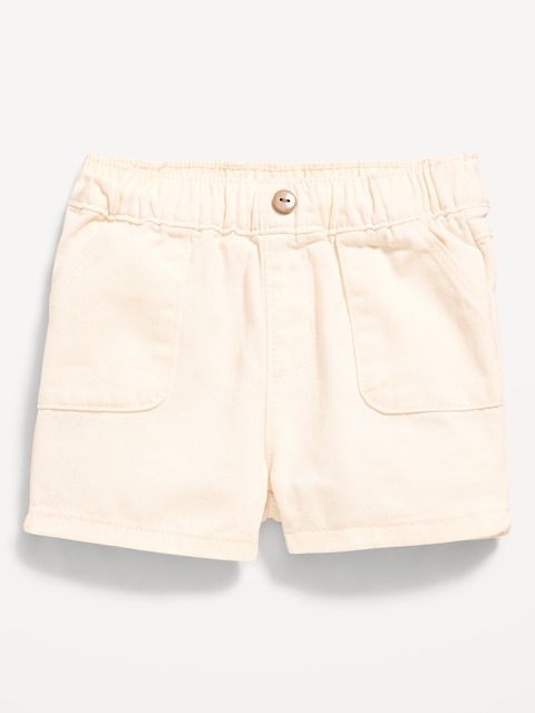 SHORT UTILITAIRE AMPLE EN SERGÉ POUR FILLE