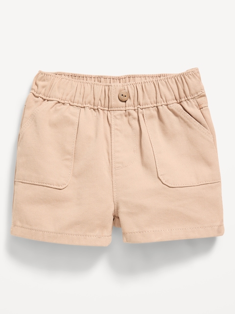 SHORT UTILITAIRE AMPLE EN SERGÉ POUR FILLE
