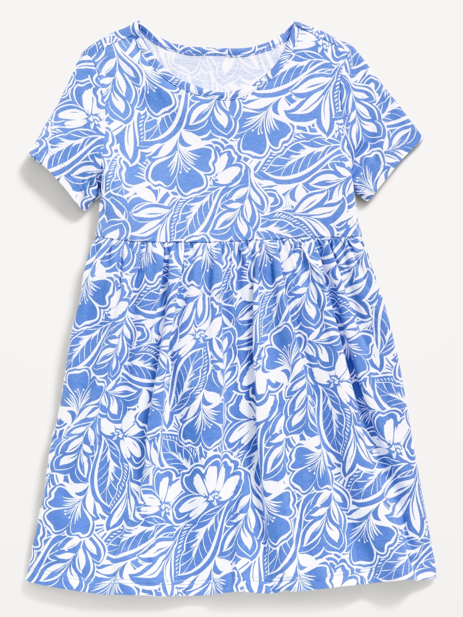 Printed Short-Sleeve Dress for Toddler Girls