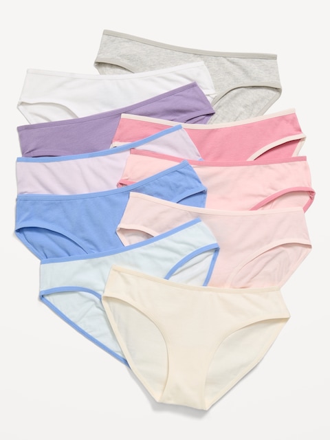 Bikini Underwear 10-Pack for Girls