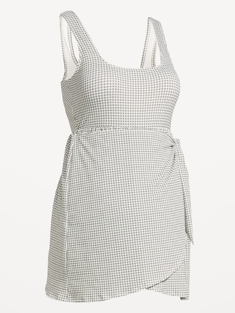 Maternity Classic Wrap Swim Dress