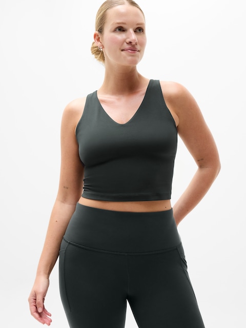 Transcend V-Neck Crop Sports Bra A-C