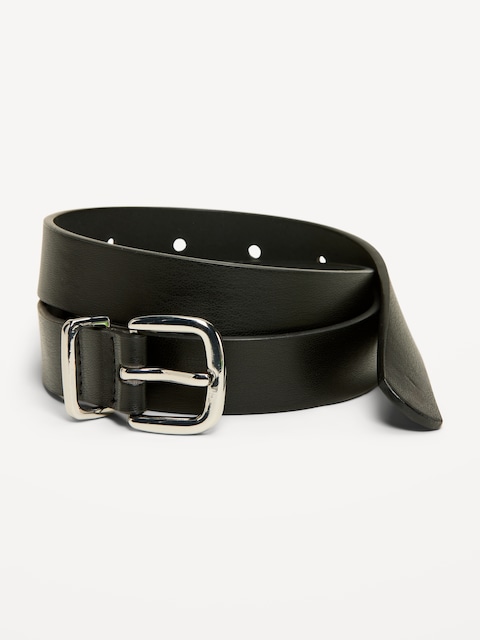 Classic Faux-Leather Belt