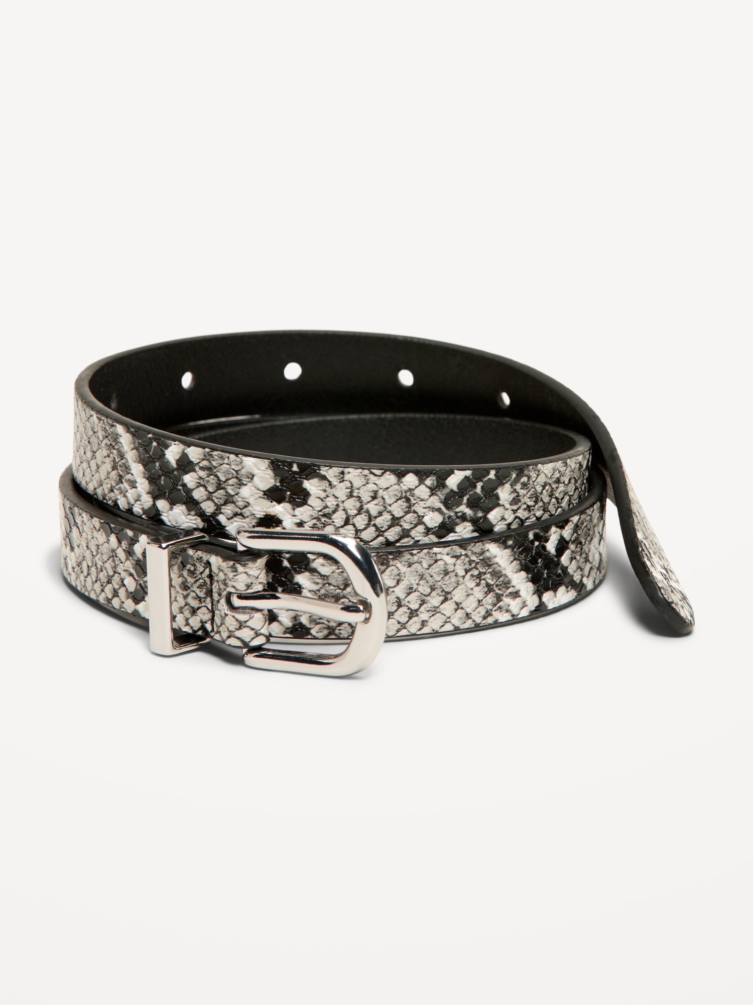 CEINTURE ÉTROITE CLASSIQUE EN SIMILICUIR