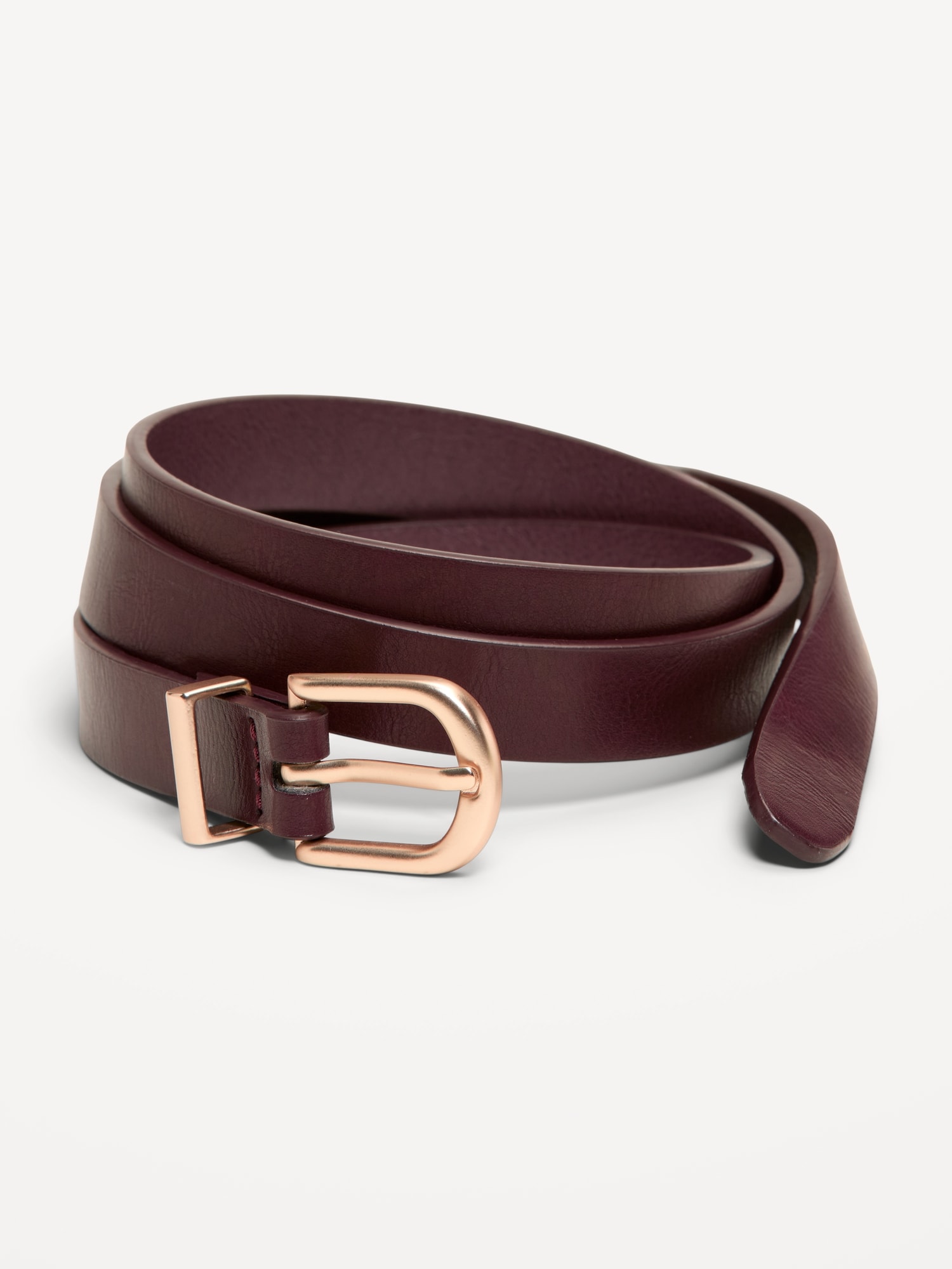 CEINTURE ÉTROITE CLASSIQUE EN SIMILICUIR