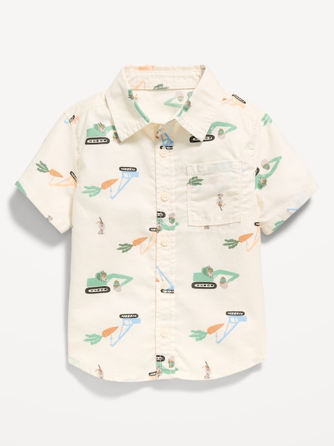 Short-Sleeve Oxford Shirt for Toddler Boys