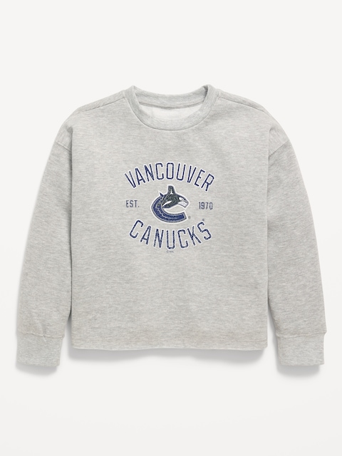 CHANDAIL EN COTON OUATÉ À IMPRIMÉ DE LA LNH POUR FILLE
