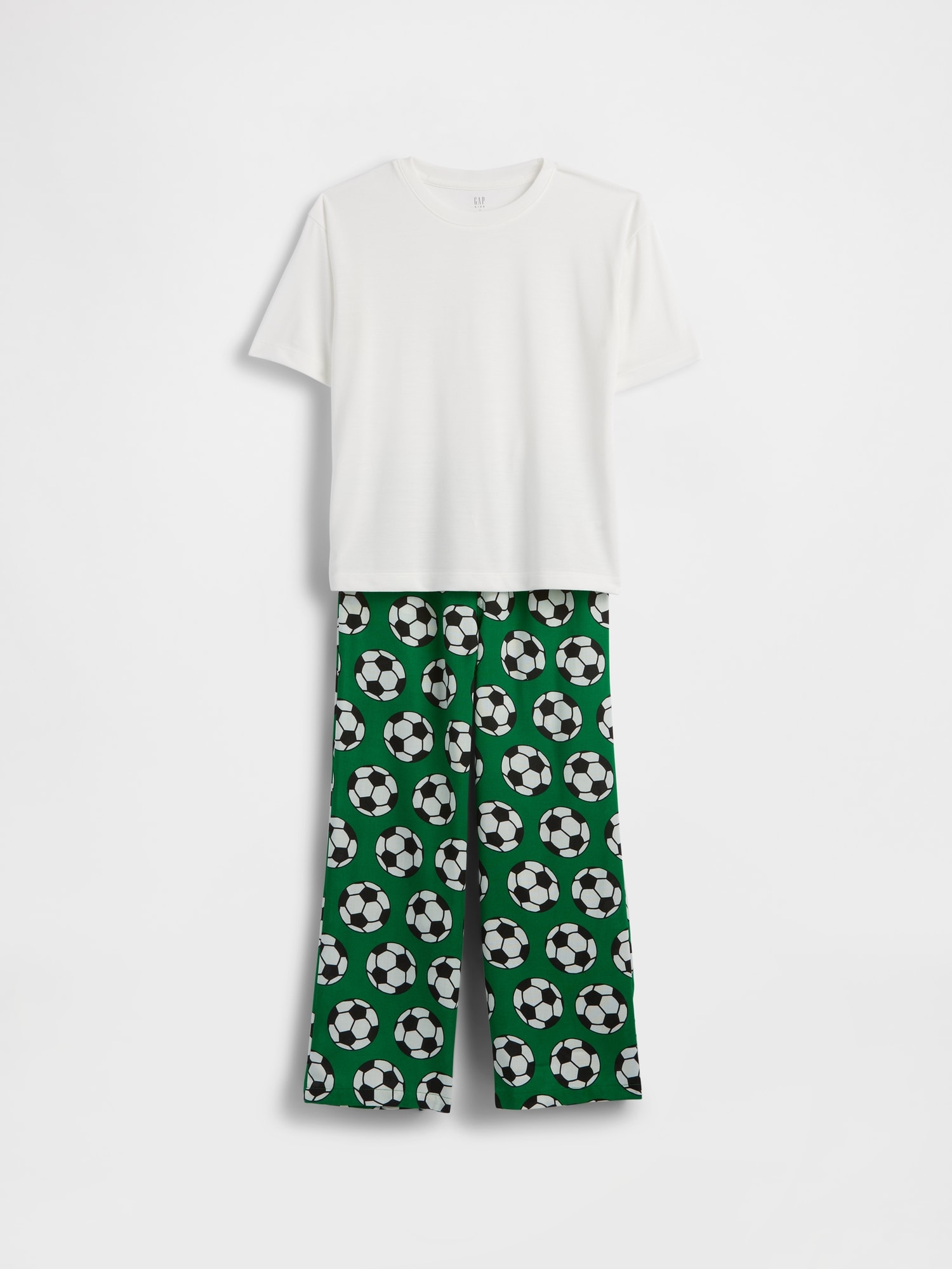 PYJAMA SURDIMENSIONNÉ EN MATIÈRE RECYCLÉE À LOGO UNIVERSITAIRE POUR ENFANT