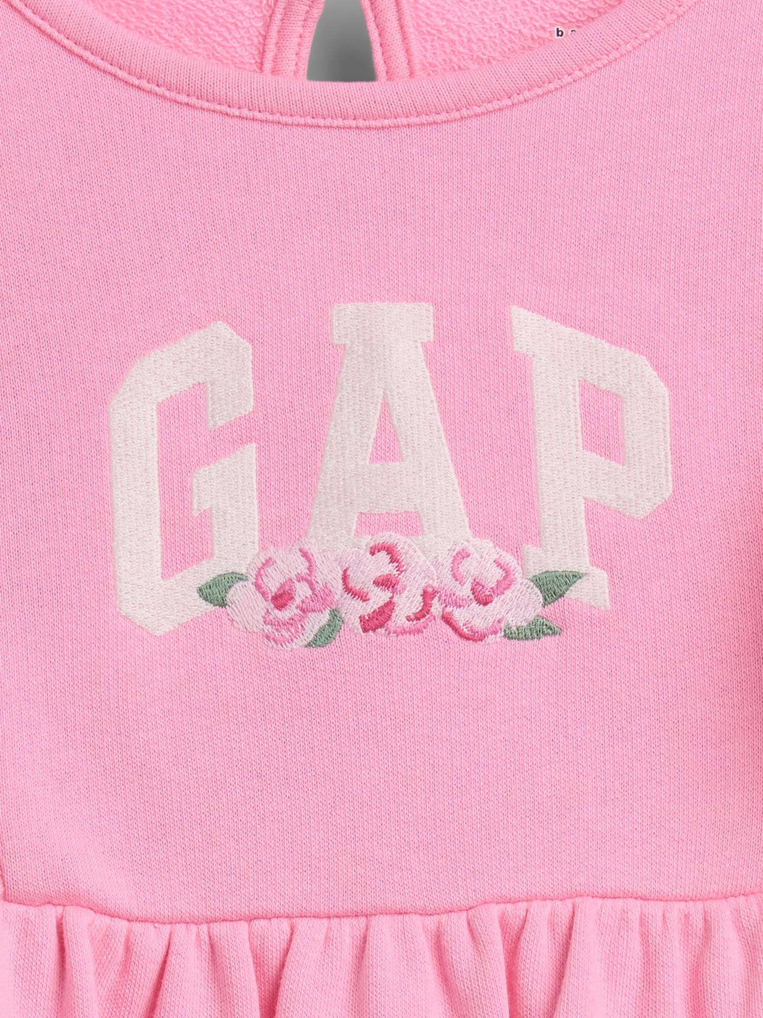 フレンチテリー ラッフルフリル GAPロゴ ワンピース (幼児・ベビー)-2