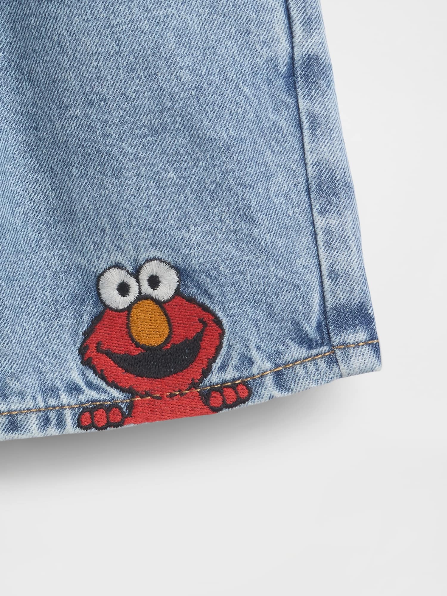 babyGap セサミストリート プルオン ルーズフィット デニムショートパンツ-2