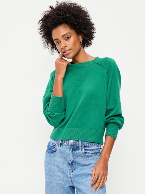 SoSoft Lite Crew-Neck Cropped Sweater