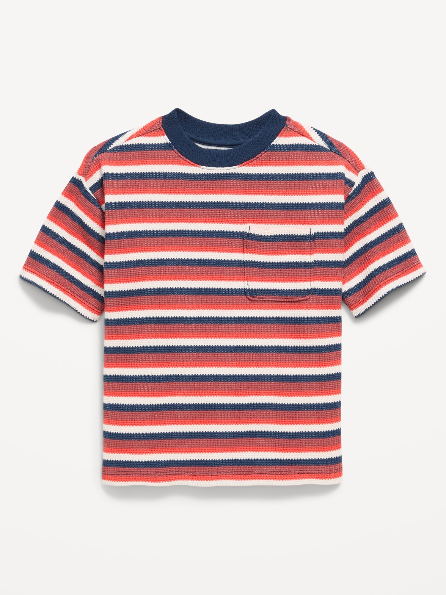 T-SHIRT SURDIMENSIONNÉ EN TRICOT GAUFRÉ À MANCHES COURTES POUR TOUT-PETIT