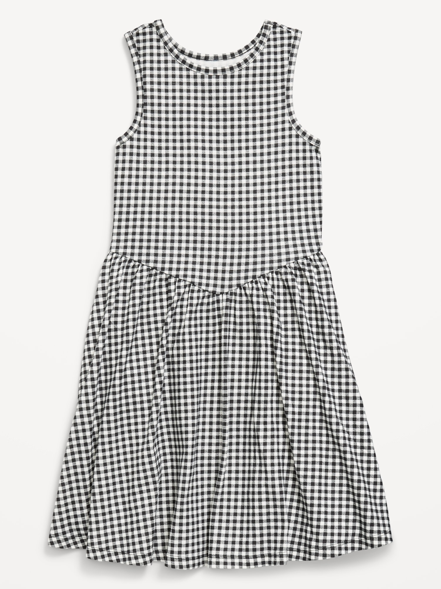 Sleeveless Fit and Flare Dress Biker Shorts Set for Girls