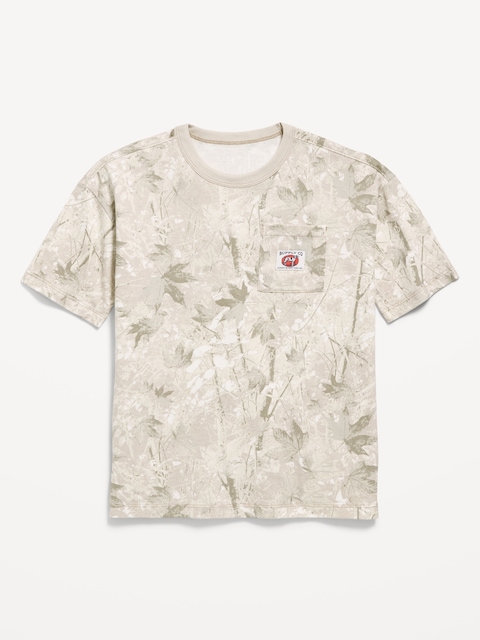 T-SHIRT SURDIMENSIONNÉ À POCHE ET À MANCHES COURTES POUR GARÇON