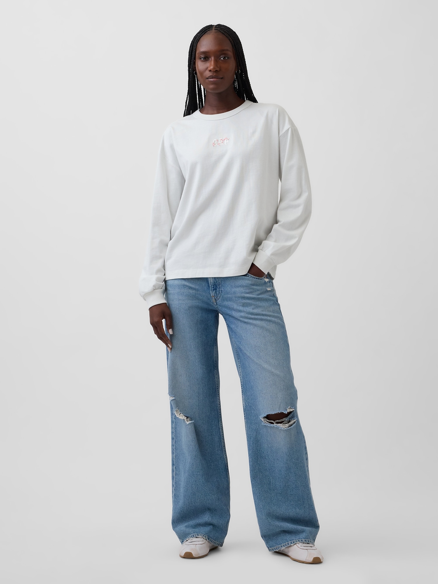 オーバーサイズ SAKURA GAPロゴTシャツ-2