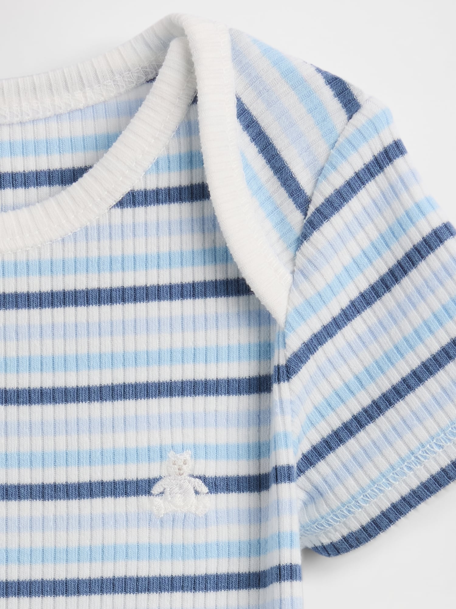 はじめてのお気に入り 細リブ ボディスーツ (ベビー)-2