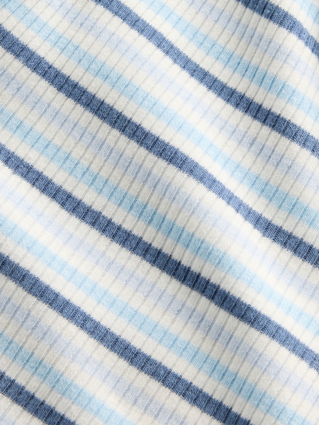 はじめてのお気に入り 細リブ ストライプ プルオンショートパンツ (ベビー)-2