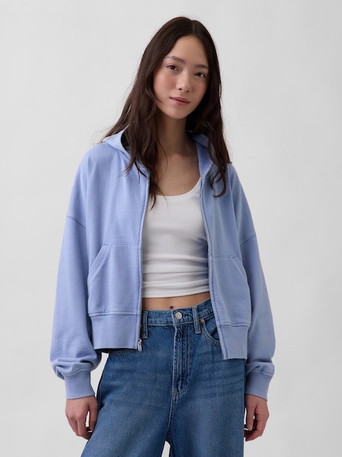 ヴィンテージソフト フレンチテリー ジップアップパーカー