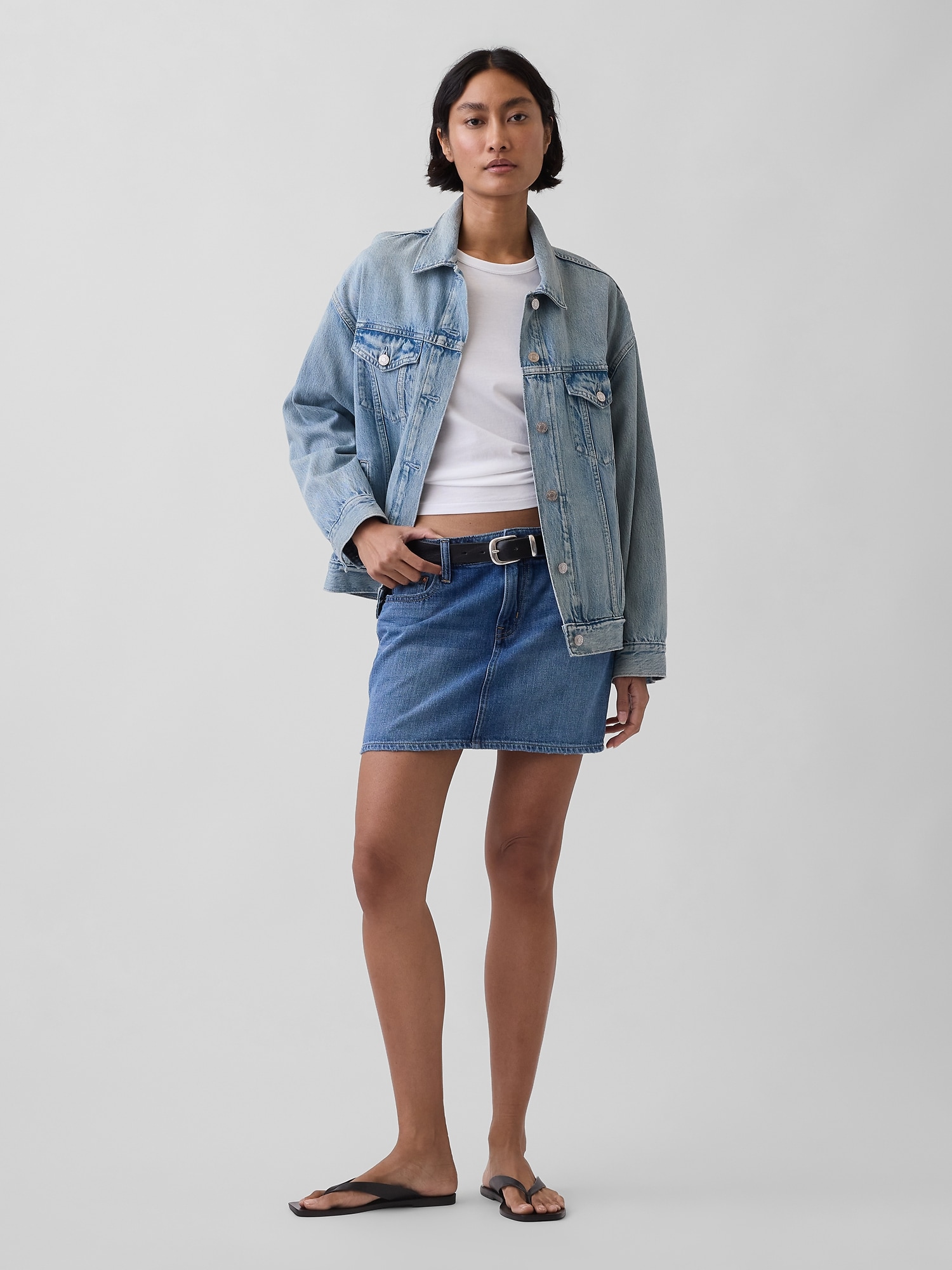 Denim Mini Skirt