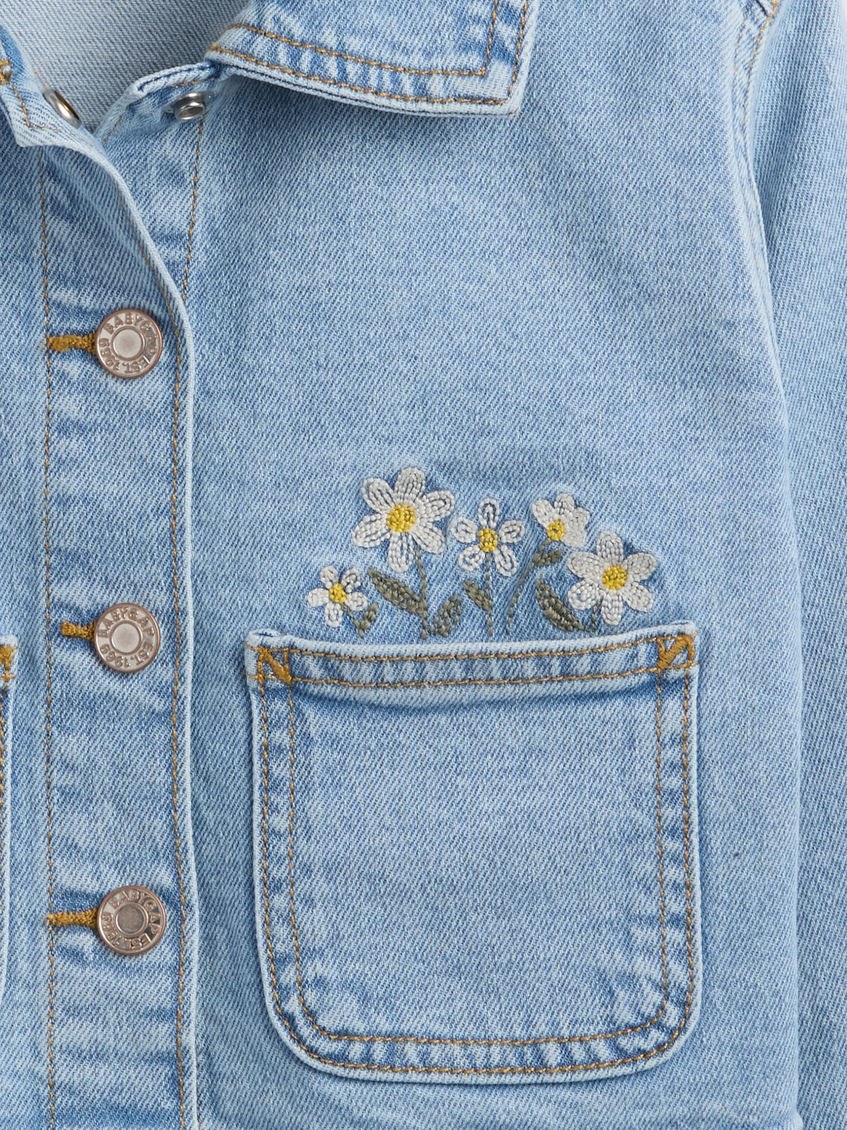 babyGap Embroidered Denim Jacket | Gap Factory