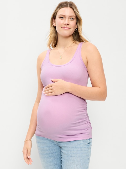 Maternity Scoop-Neck Ribbed Tank Top