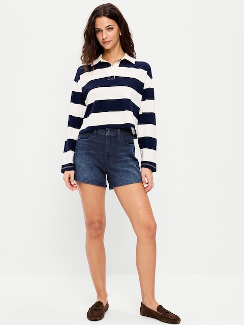 High-Waisted Wow Jean Shorts -- 4-inch inseam