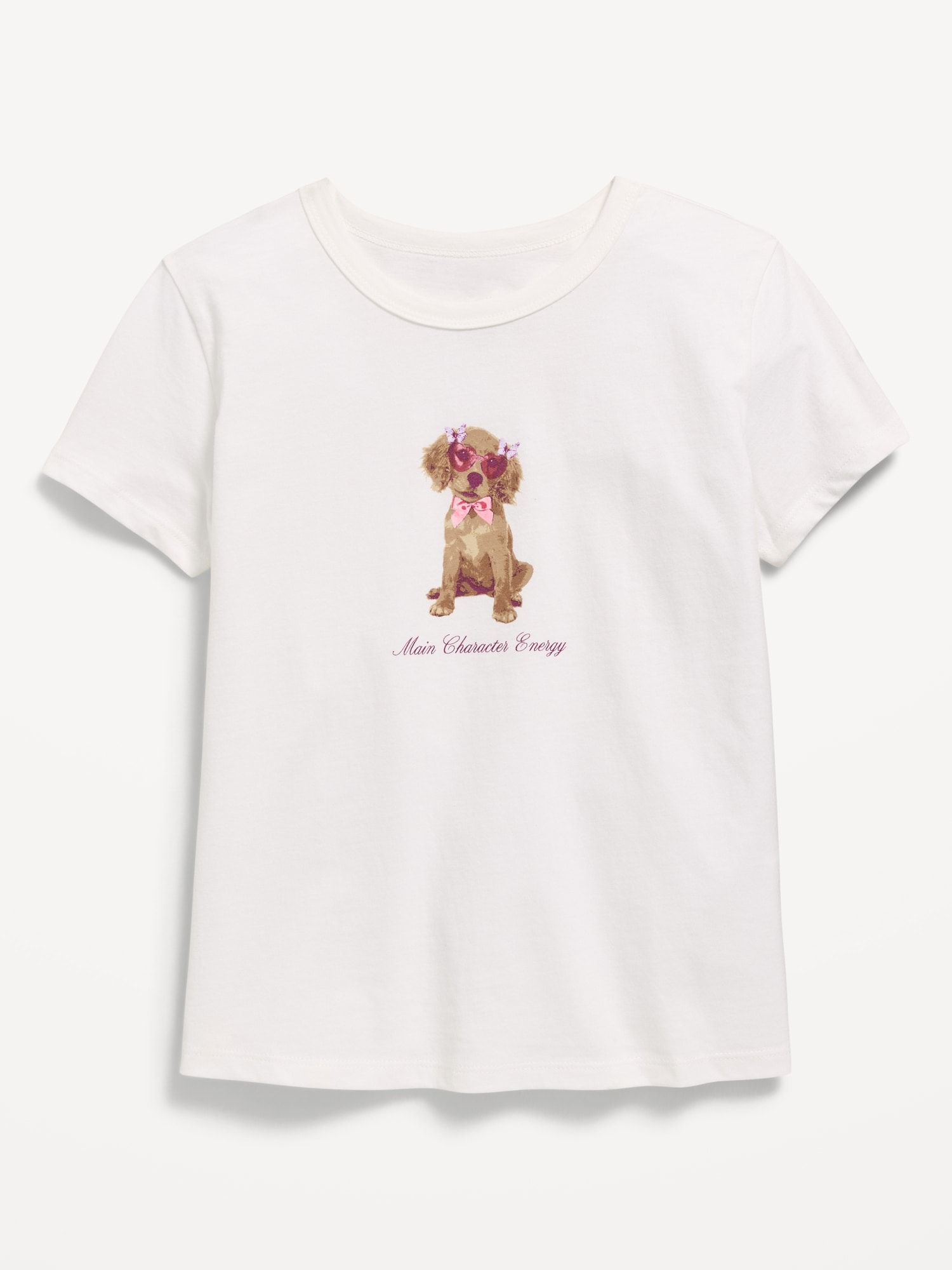 T-SHIRT À MANCHES COURTES À IMPRIMÉ POUR FILLE