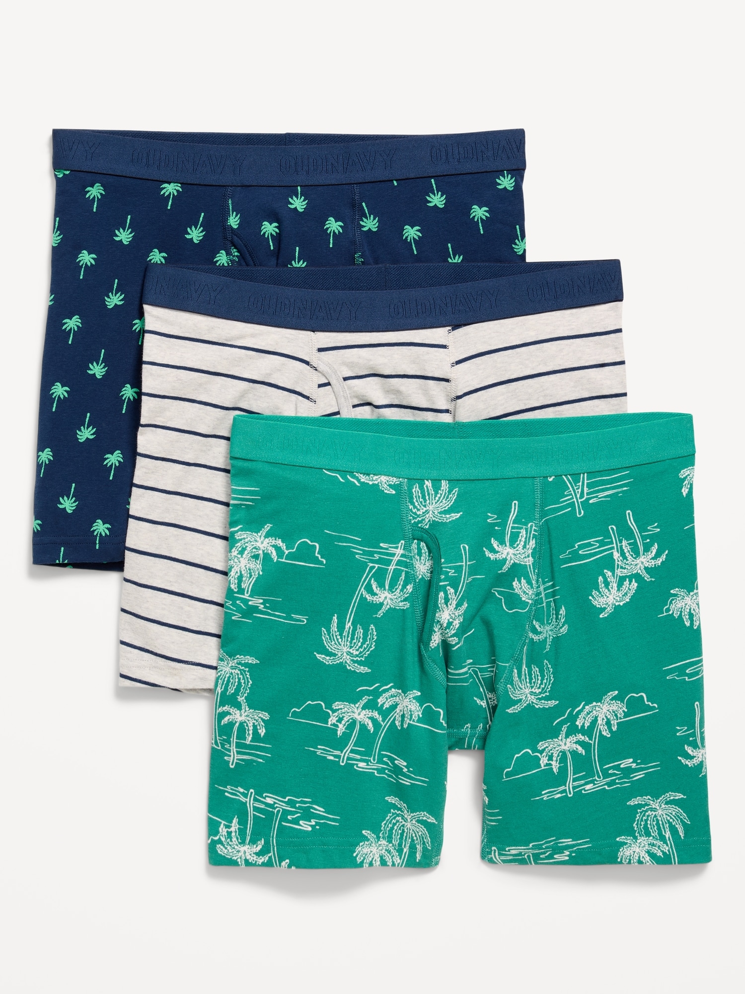 Printed Boxer-Brief Underwear 3-Pack -- 6.25-inch inseam