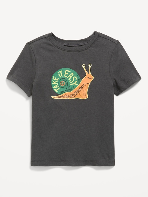 T-SHIRT À MANCHES COURTES À IMPRIMÉ UNISEXE POUR TOUT-PETIT