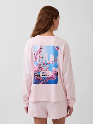 オーバーサイズ SAKURA GAPロゴTシャツ