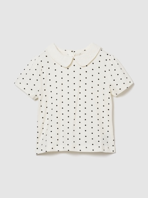 babyGap パフスリーブ 襟付きTシャツ