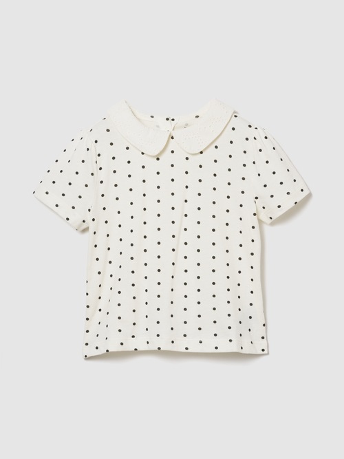 babyGap パフスリーブ 襟付きTシャツ