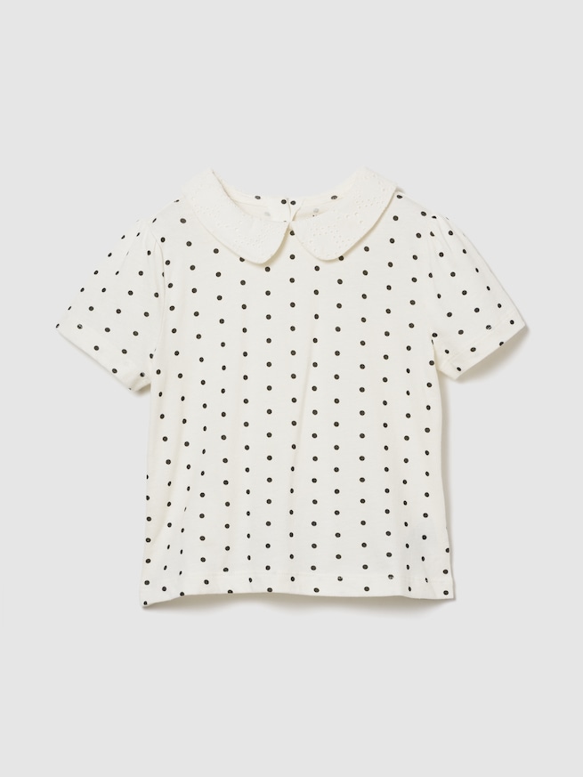 babyGap パフスリーブ 襟付きTシャツ-0