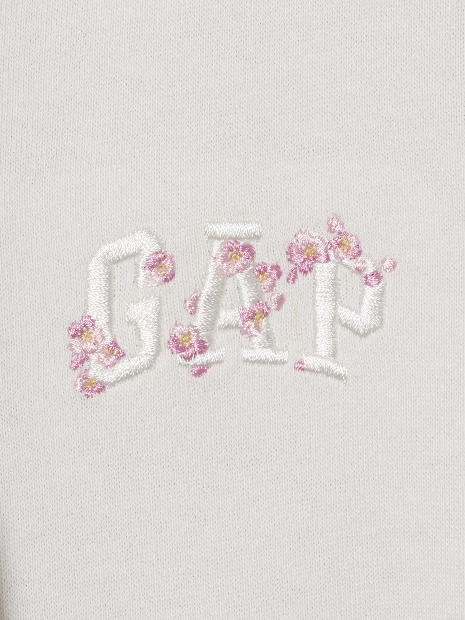 ヴィンテージソフト フレンチテリー SAKURA GAPロゴ オーバーサイズ ジップアップパーカー-5