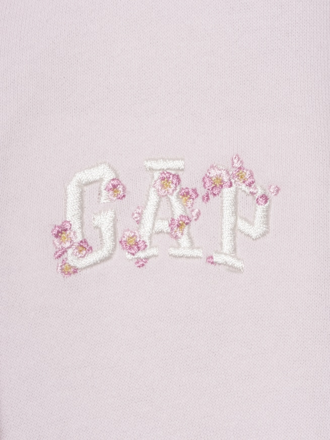 ヴィンテージソフト フレンチテリー SAKURA GAPロゴ オーバーサイズ ジップアップパーカー-5