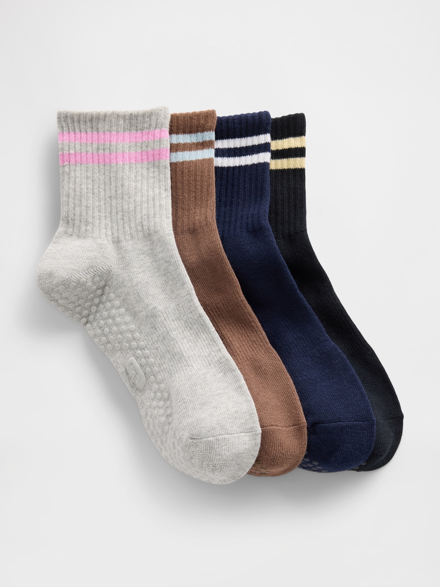 CHAUSSETTES MI-MOLLET ATHLÉTIQUES (PAQUET DE 4 PAIRES)