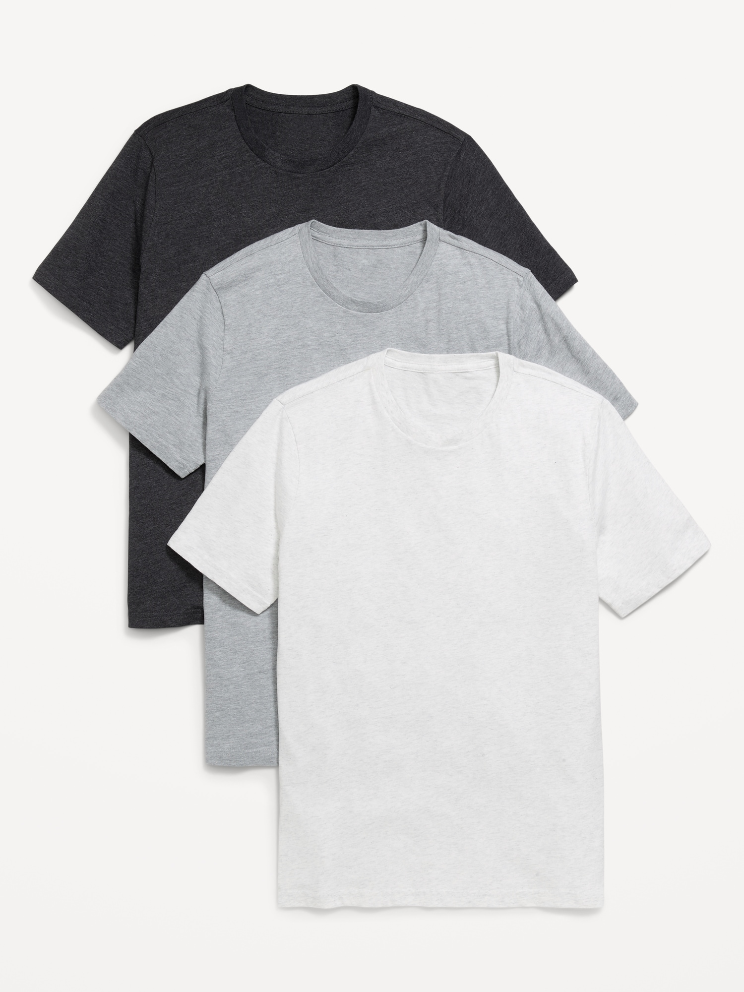 T-SHIRT RAS DU COU UNI POUR HOMME (PAQUET DE 3)