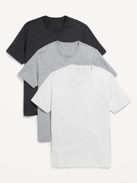 T-SHIRT RAS DU COU UNI POUR HOMME (PAQUET DE 3)