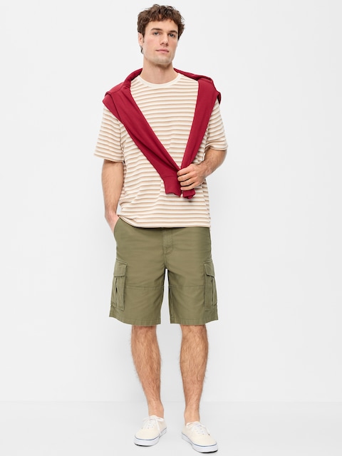 90's Loose Lived-In Cargo Shorts -- 10-inch inseam