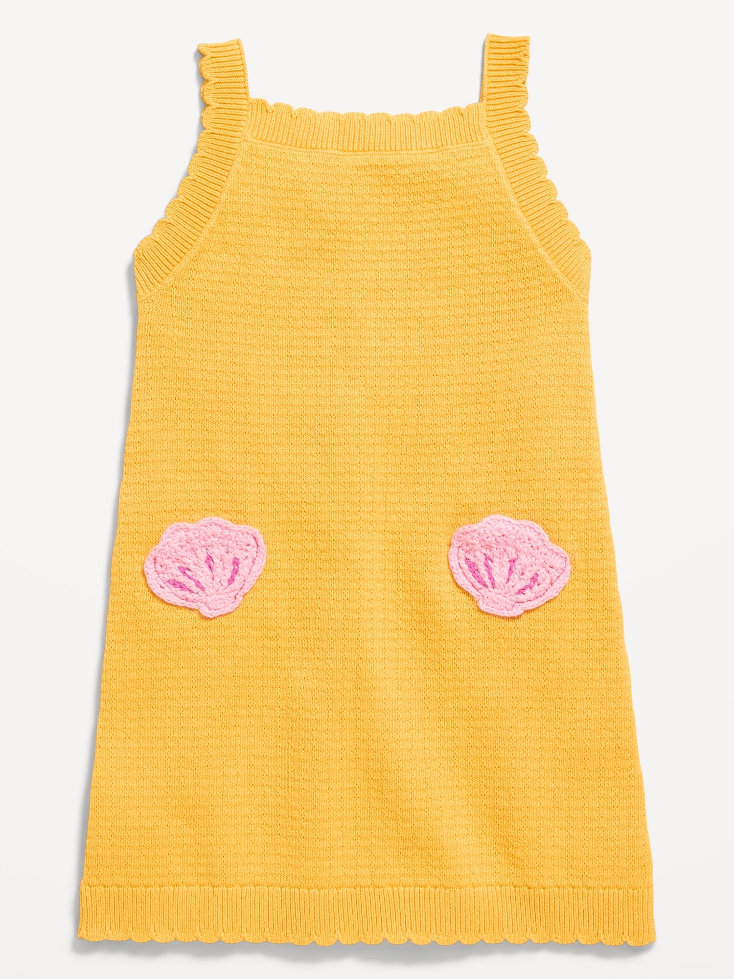 ROBE SANS MANCHES EN TRICOT À BRODERIE POUR TOUTE-PETITE