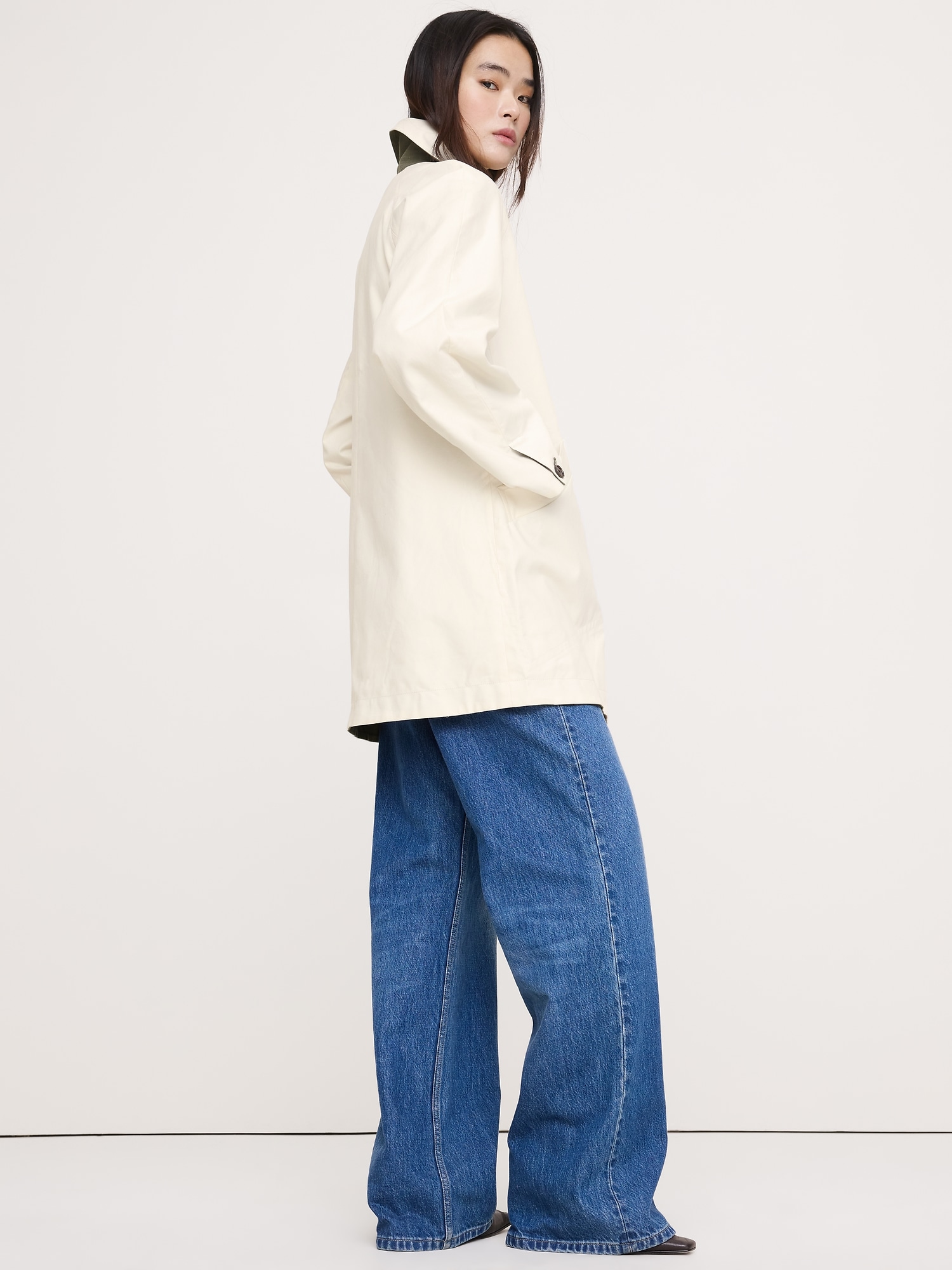 ショート リバーシブル コットン カーコート-2