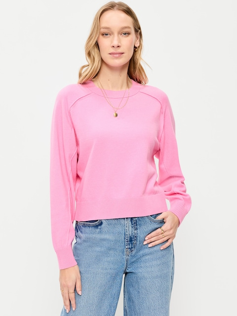 SoSoft Lite Crew-Neck Cropped Sweater