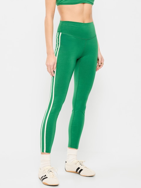 LEGGING À RAYURES LATÉRALES EN COTON À TAILLE HAUTE LONGUEUR 7/8 POWERCHILL