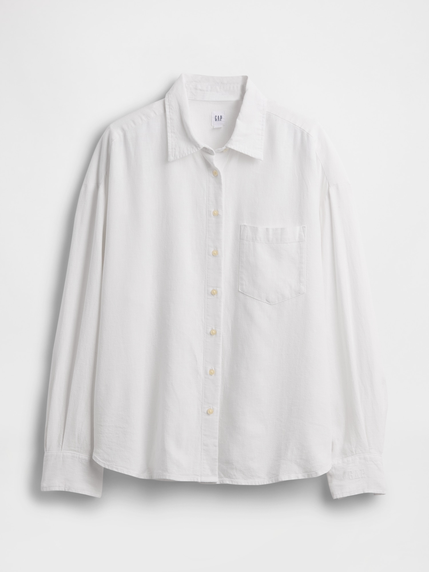 リネンブレンド オーバーサイズシャツ-5